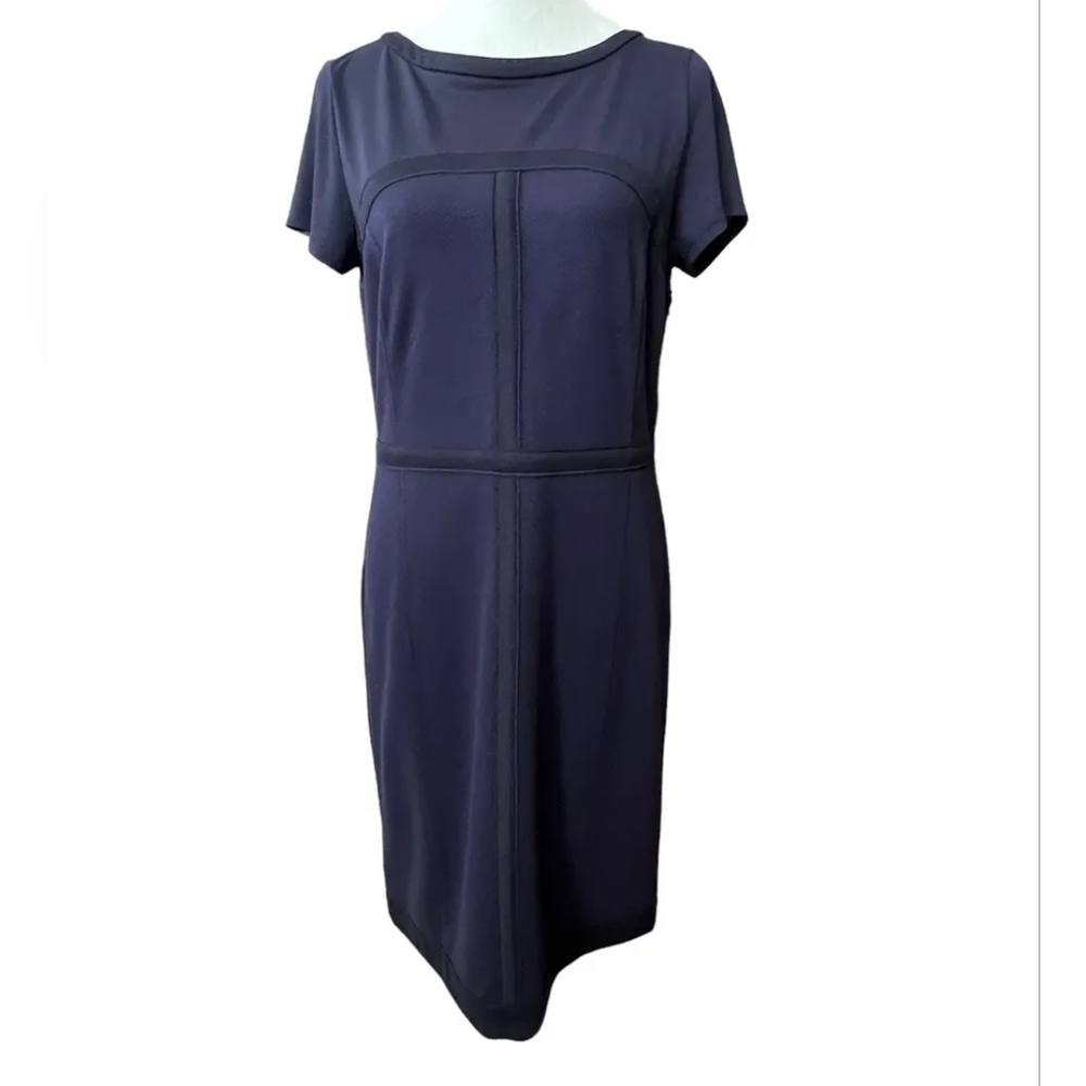 Ann Taylor 12P Navy Sheath Dress